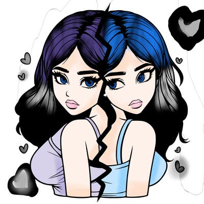 realistic girl split