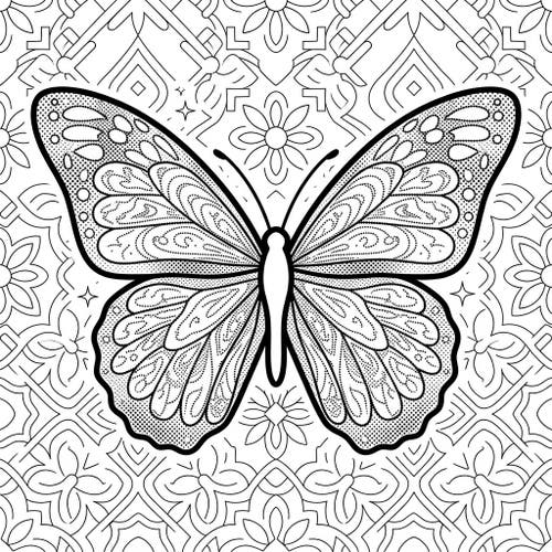 Dot Work Butterfly