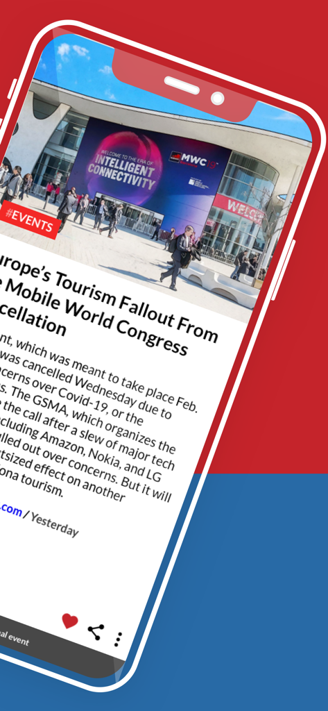 Travel News Digest - Travel News Digest app interface showing a news summary about industry events