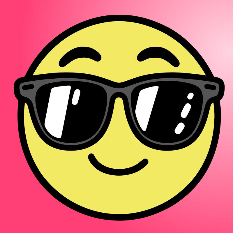 emoji with sunglasses