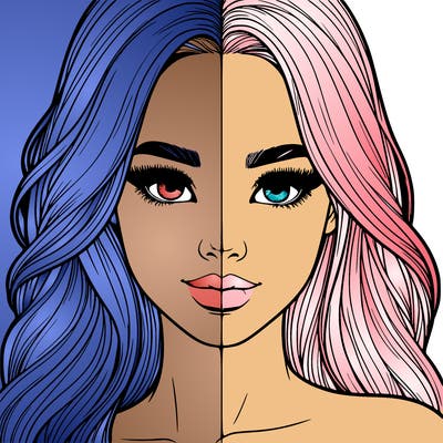 realistic pretty girl