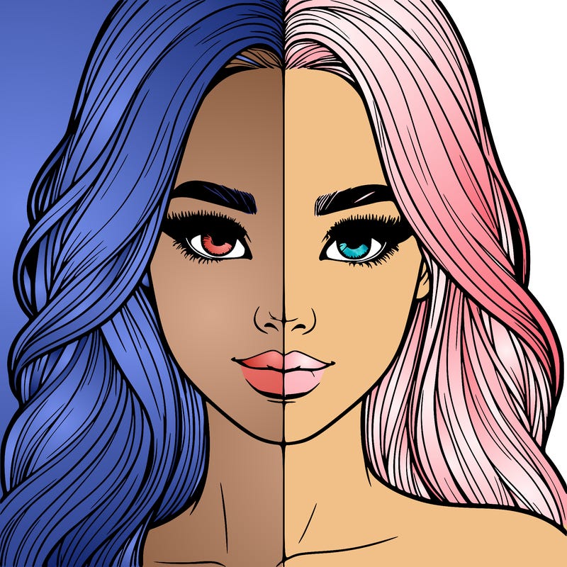 realistic pretty girl