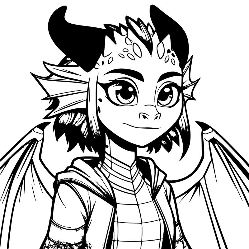 realistic dragon girl