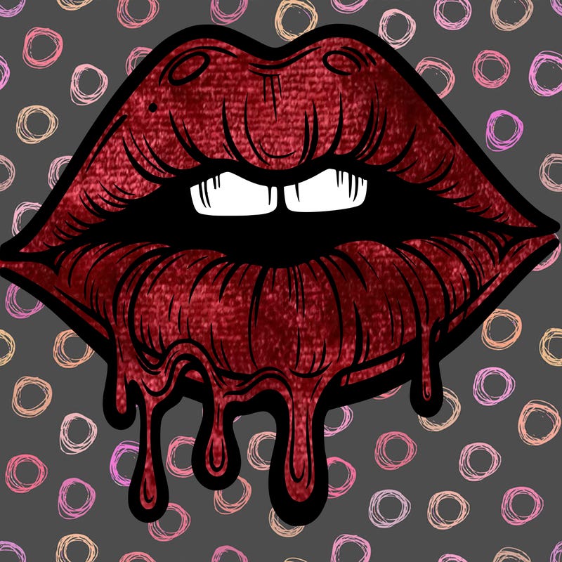 lips that look realistic and drip