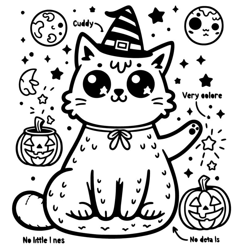 cuddly magical spooky cat