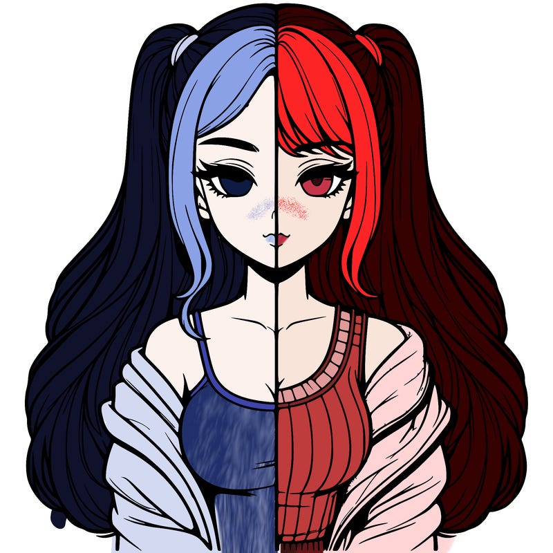 realistic girl split