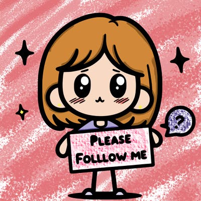 please follow me