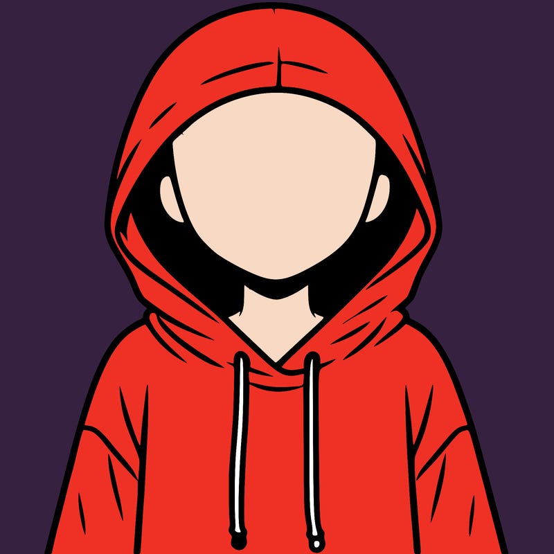 faceless girl in hoodie