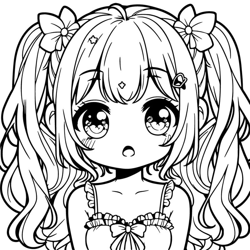 cute sweet anime girl