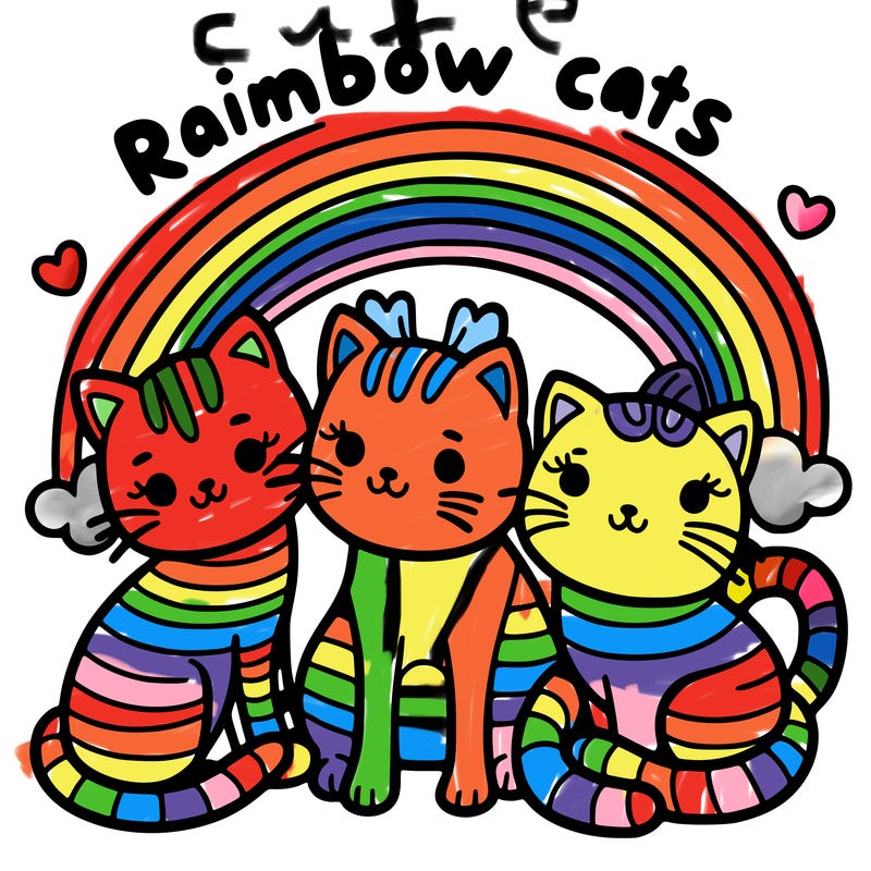 rainbow cats