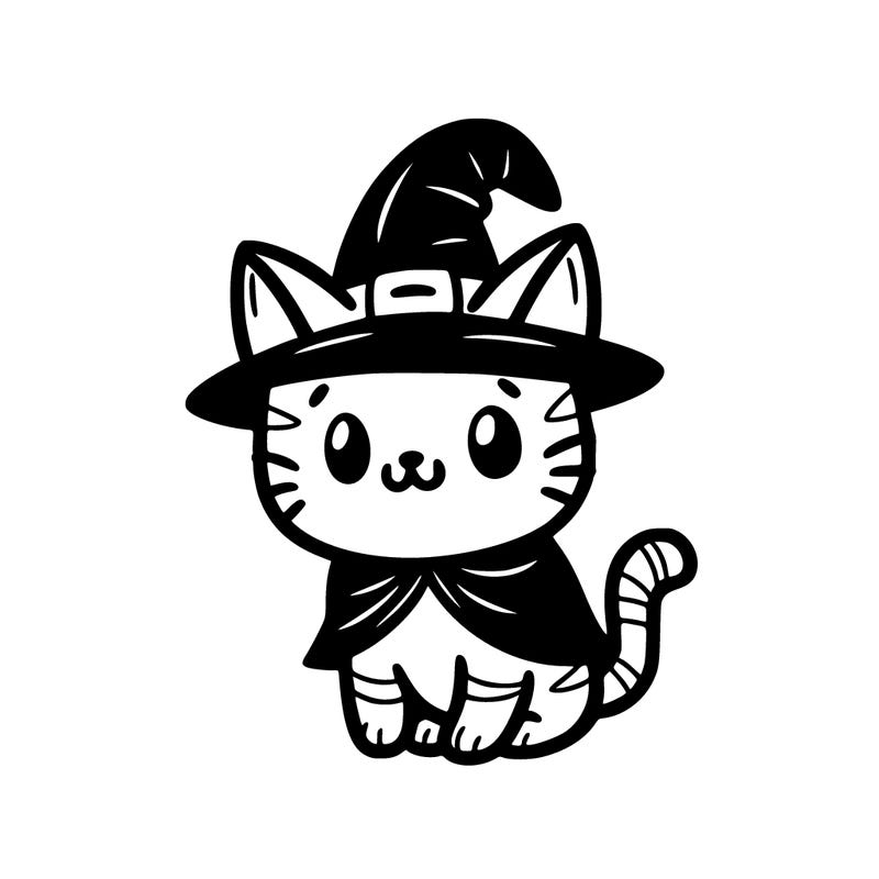 a cat with a halloween costume