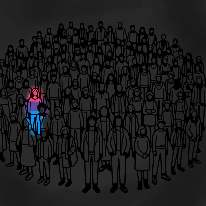 people in a big group