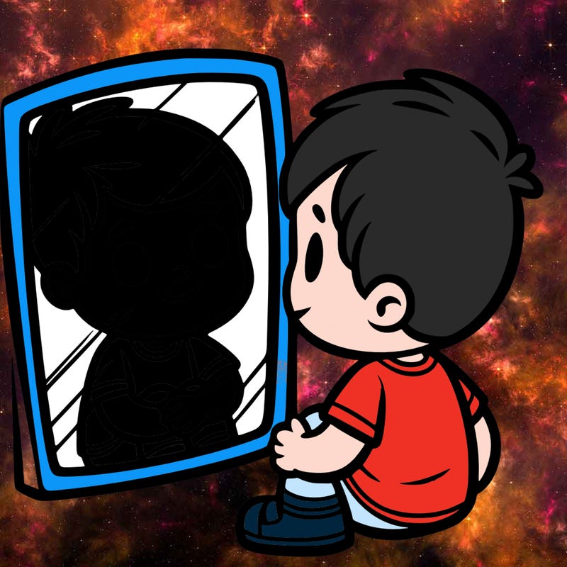 child reflecting to color