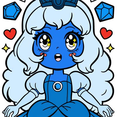 a hot princess named sapphire