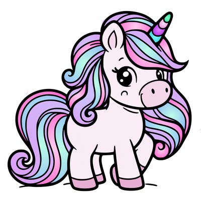 cartoon unicorn