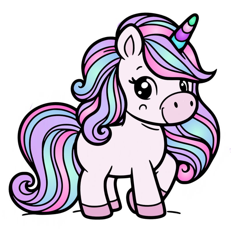 cartoon unicorn