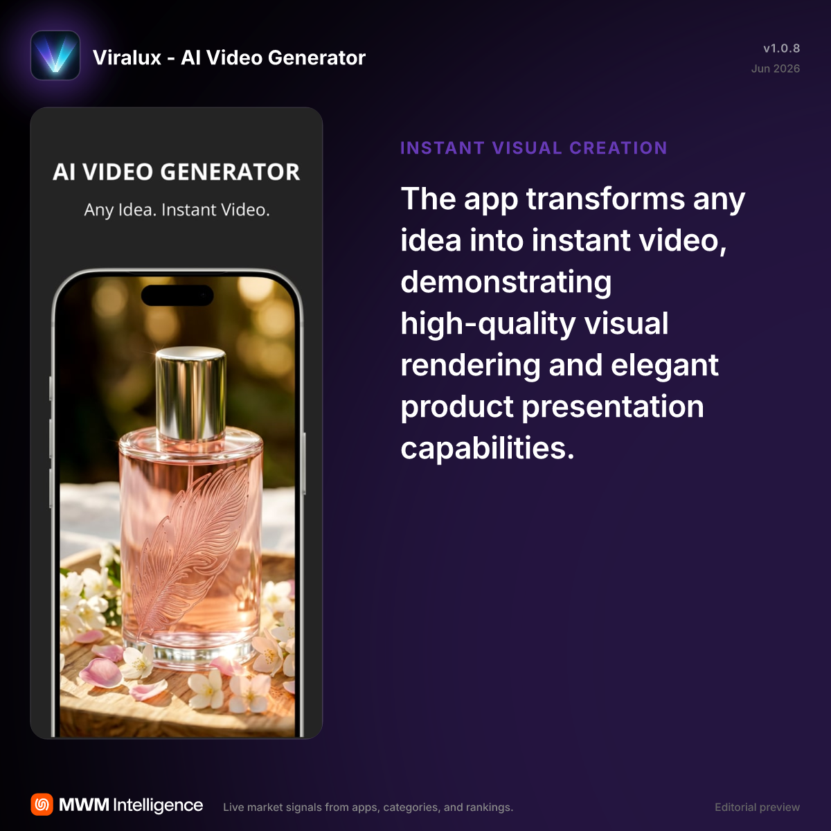 Viralux - AI Video Generator - Photo & Video App | MWM