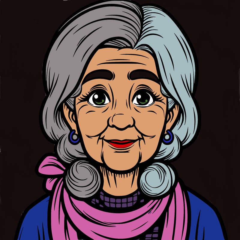 realistic old ladey