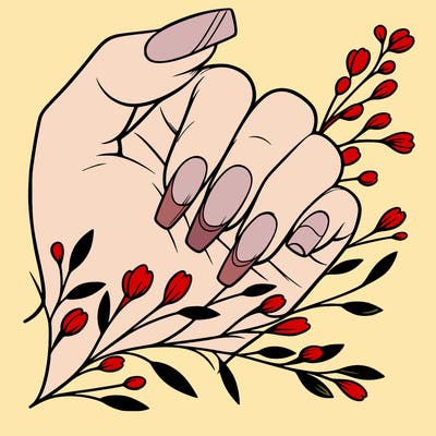 nails with french tip