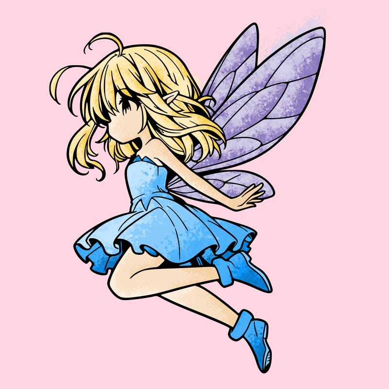 manga fairy flying