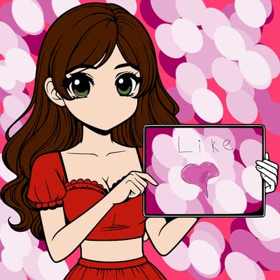 realistic pretty girl holding blank sign