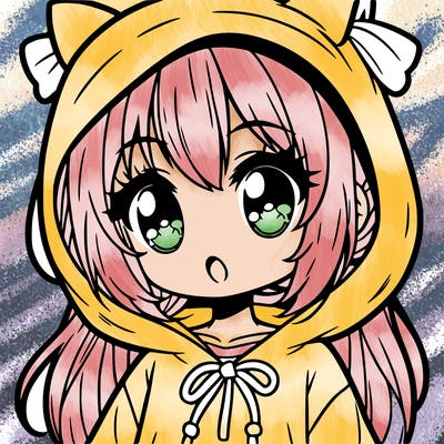 cute anime girl hoodie