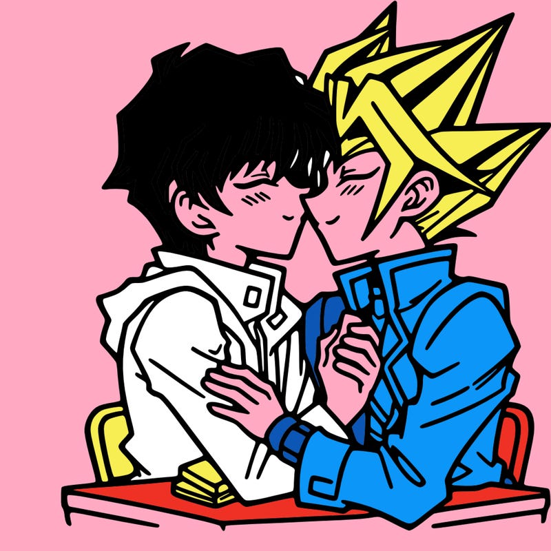 yugi kiss yami yu-gi-oh
