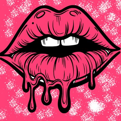 lips that look realistic and drip