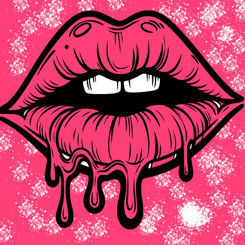 lips that look realistic and drip