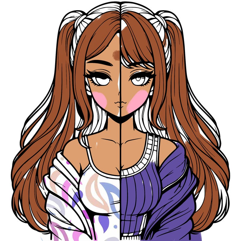 realistic girl split