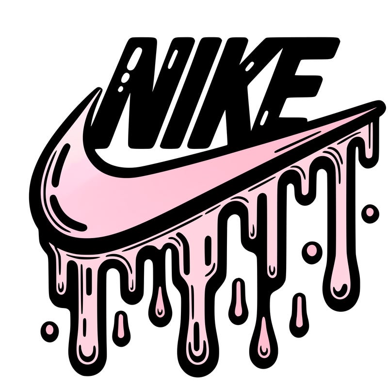 dripping nike logo