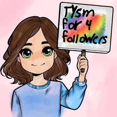 realistic girl holding up a sign