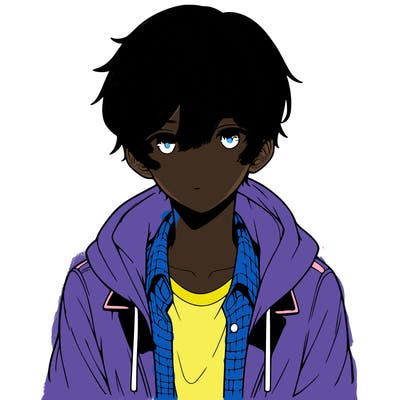 realistic anime boy