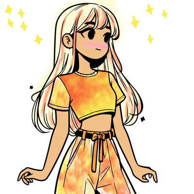 girl in a cute crop top