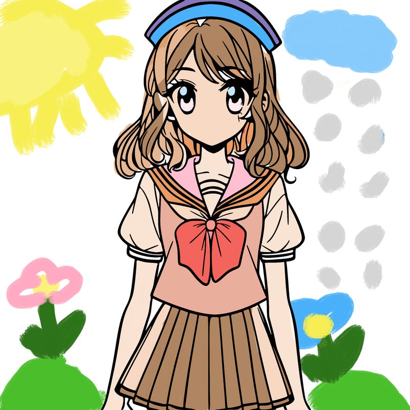 manga character in sailor outfit