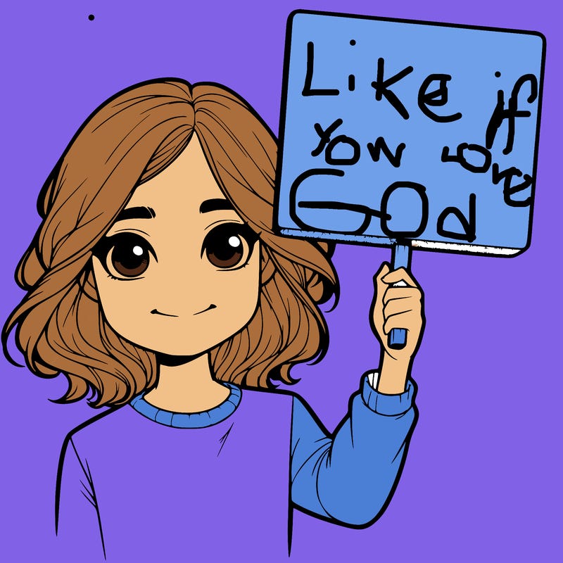 realistic girl holding up a sign