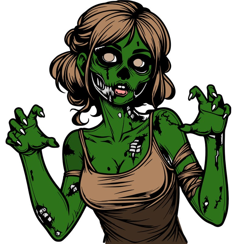 realistic zombie girl