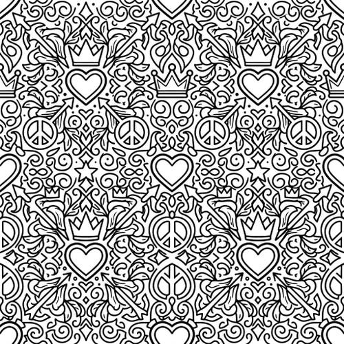 Symbolic Icon Grid Patterns