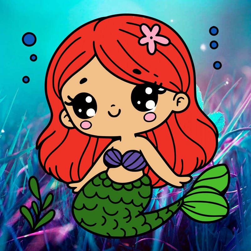 cute mermaid
