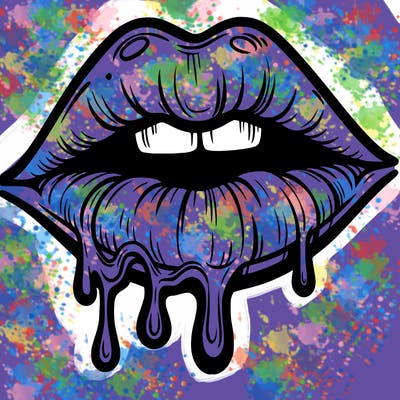 lips that look realistic and drip