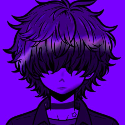 manga boy fluffy hair covering his eyes