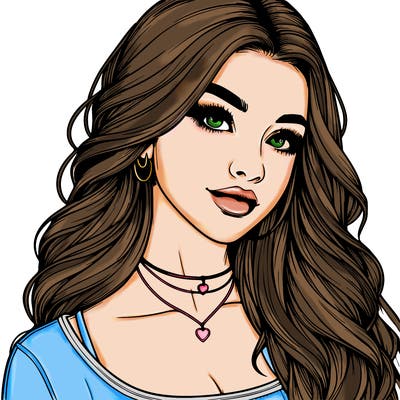 detailed realistic girl