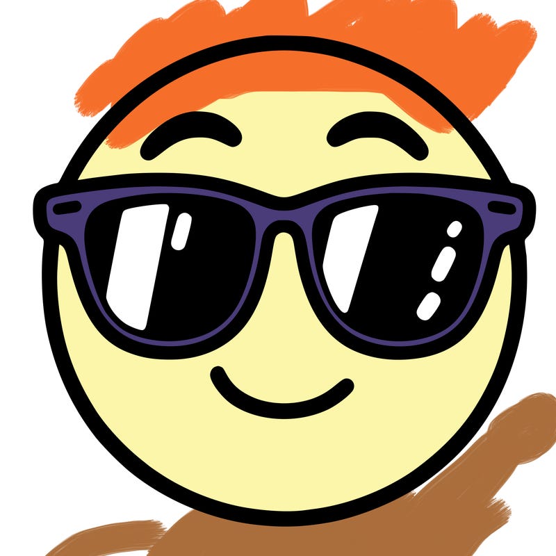 emoji with sunglasses
