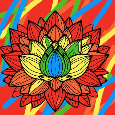 lotus flower mandala