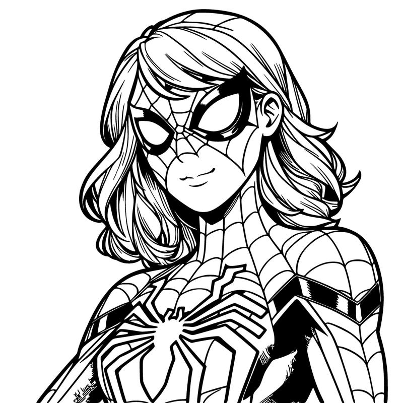 a spiderman girl