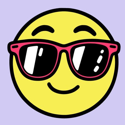 emoji with sunglasses