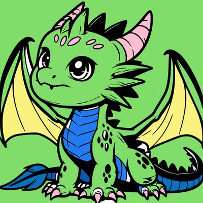 fierce baby night dragon