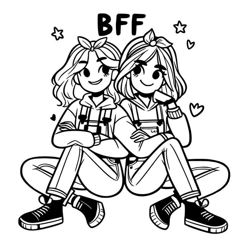 bff teenagers girls