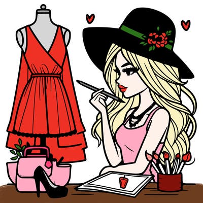 a stylish fashion designer