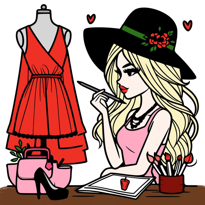 a stylish fashion designer